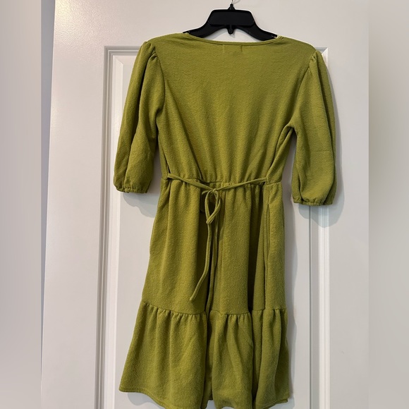 OLIVE GREEN DRESS - Picture 2 of 3